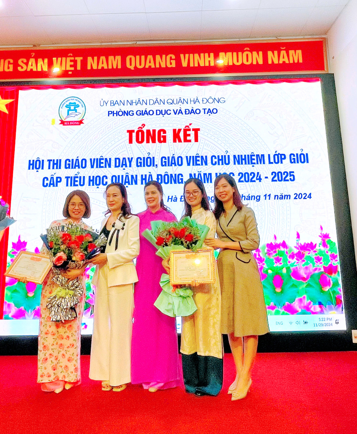 CHÚC MỪNG CUỘC THI GIÁO VIÊN GIỎI - GIÁO VIÊN CHỦ NHIỆM LỚP GIỎI QUẬN HÀ ĐÔNG NĂM HỌC 2024 - 2025 